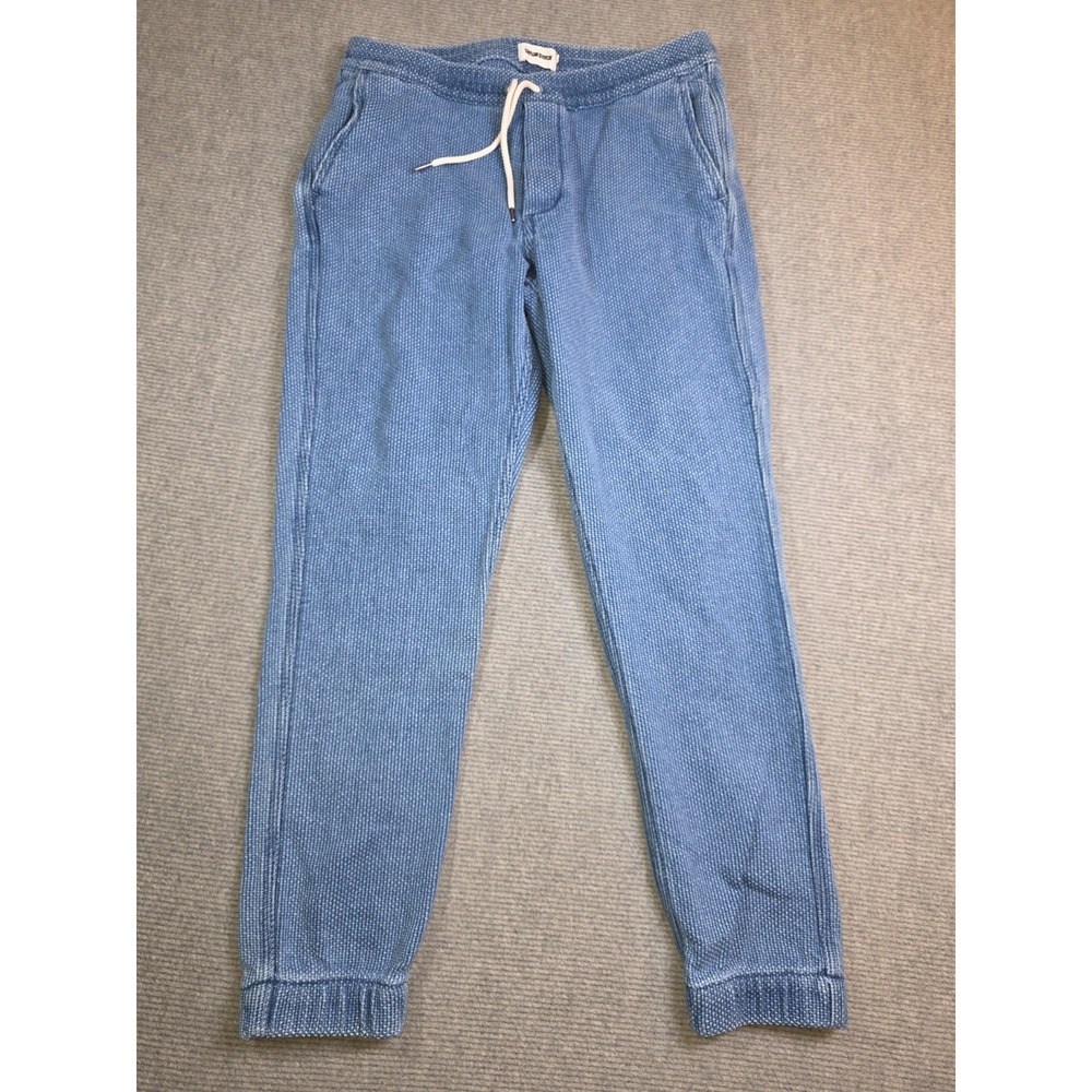 Taylor Stitch Apres Textured Washed Indigo Sashiko Pant Joggers Size Men's L